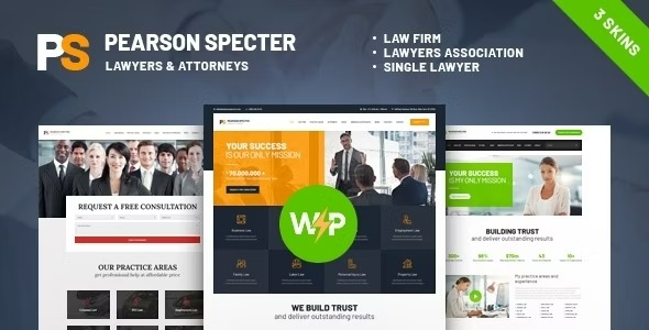 Pearson Specter 1.11.2.1 – WordPress Theme for Lawyer & Attorney