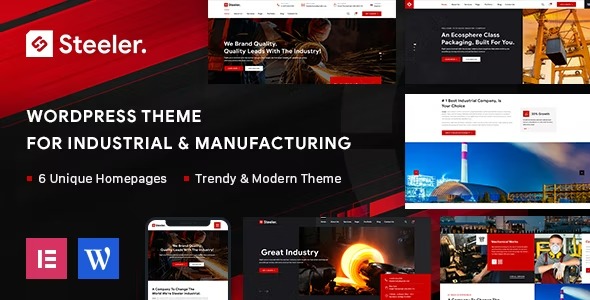 Steeler 3.0 – Industrial & Manufacturing WordPress Theme
