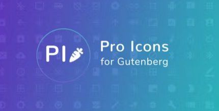 Pro Icons for Gutenberg WordPress Editor