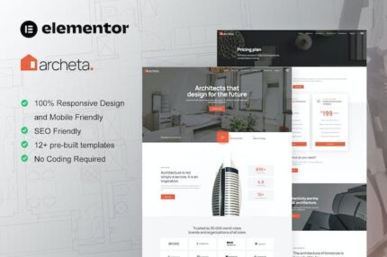 Archeta - Architecture & Construction Service Elementor Template Kit