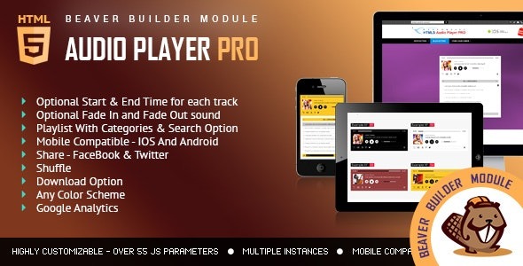 Audio Player PRO 1.4 – Beaver Builder Module