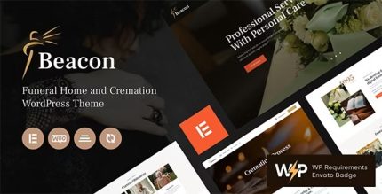 Beacon - Funeral Home Services & Cremation Parlor WordPress Theme