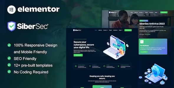 CyberSec - Cyber Security Services Elementor Template Kit