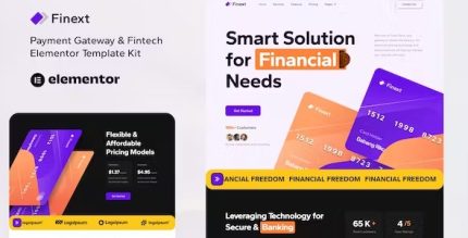 Finext - Payment Gateway & Fintech Elementor Template Kit