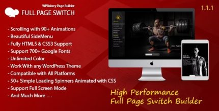 Full Page Switch With Side Menu - Addon For WPBakery Page Builder