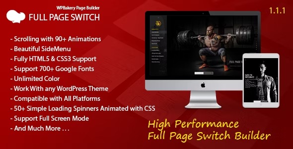 Full Page Switch With Side Menu 1.1.1 – Addon For WPBakery Page Builder