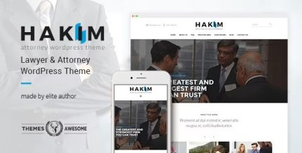 Hakim - Attorney and Lawyer WordPress Theme