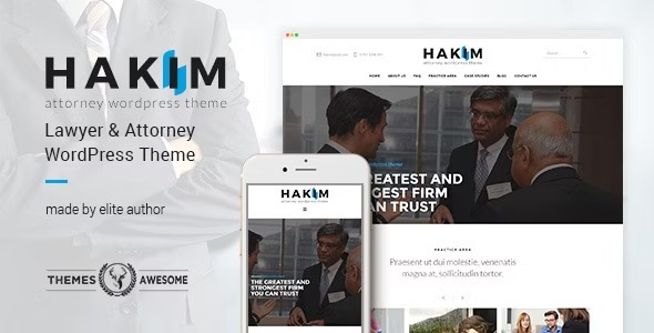 Hakim - Attorney and Lawyer WordPress Theme