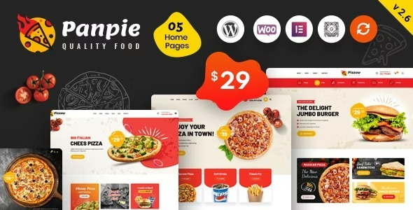 Panpie 3.2.3 – Restaurant WordPress Theme