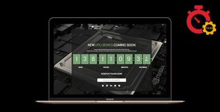 Responsive Coming Soon Landing Page - Holding Page for WordPress