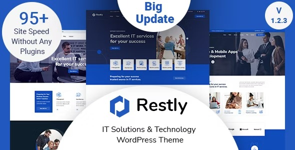 Restly 1.3.6 – IT Solutions & Technology WordPress Theme