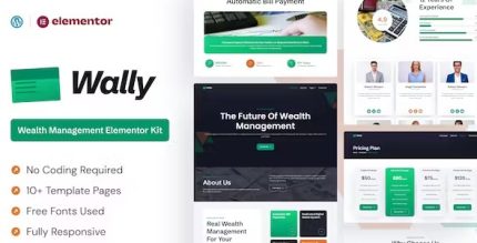 Wally - Wealth Management Elementor Template Kit