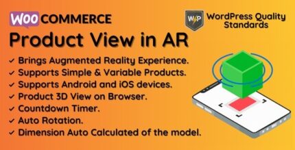 WooCommerce Product View in AR (Augmented Reality) 3D Product View