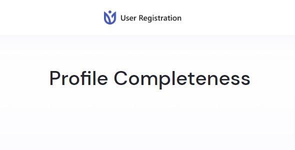 User Registration Profile Completeness 1.0.8