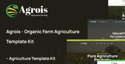 Agrois - Organic Farm Agriculture Template Kit