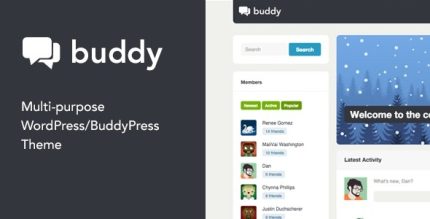 Buddy Simple WordPress & BuddyPress Theme
