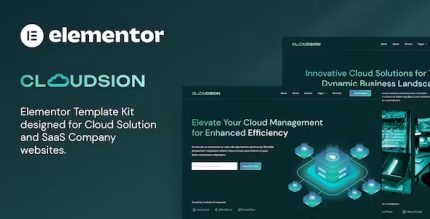 Cloudsion - Cloud Solution & SaaS Company Elementor Template Kit