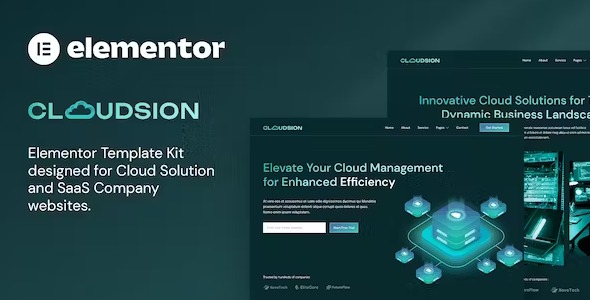 Cloudsion - Cloud Solution & SaaS Company Elementor Template Kit