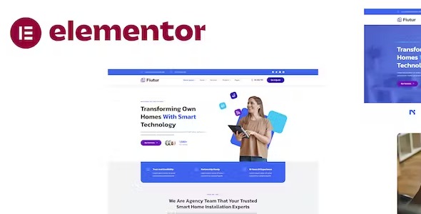 Fiutur - Smarthome Automation Services Elementor Template Kit