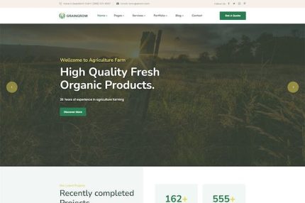 Graingrower - Agriculture Farming WordPress Theme