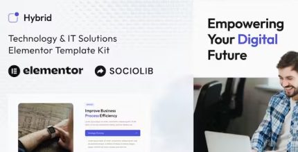 Hybrid - Technology & IT Solutions Elementor Template Kit
