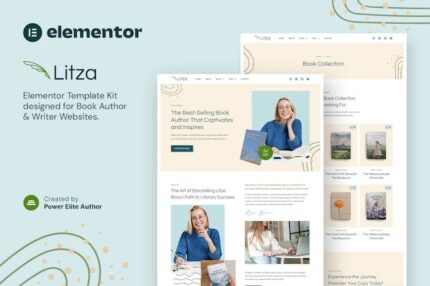 Litza - Book Author & Writer Elementor Template Kit