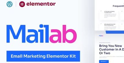 Mailab -  Email Marketing Elementor Template Kit
