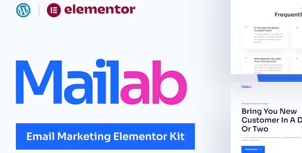 Mailab -  Email Marketing Elementor Template Kit