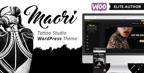 Maori 1.5.2 – Tattoo Studio WordPress Theme