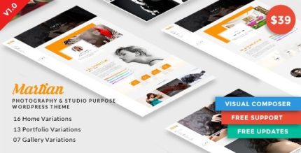 Martian - Photography & Studio Purpose WordPress Theme