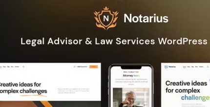 Notarius - Legal Advisor & Law Services WordPress Theme