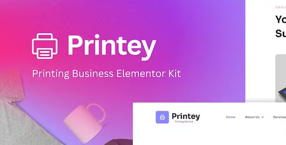 Printey - Printing Business Elementor Template Kit