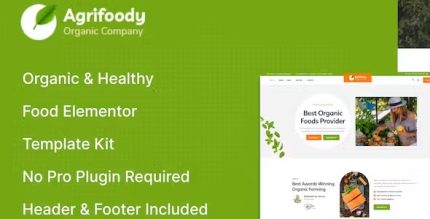 Agrifoody - Organic & Healthy Food Elementor Template Kit