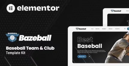 Bazeball - Sports Team Elementor Template Kit