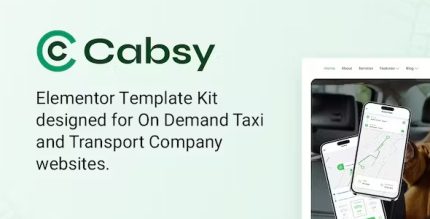 Cabsy - Transport Company & On Demand Taxi Elementor Template Kit