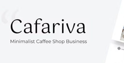 Cafariva - Minimalist Cafe &Coffee Elementor Template Kit
