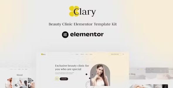 Clary - Beauty Clinic Elementor Template Kit