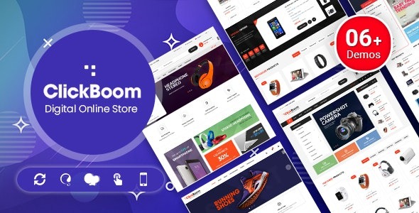 ClickBoom 1.6.21 – Digital Store WooCommerce WordPress Theme (6+ Homepage Designs)