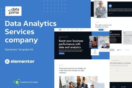 Dataprime - Data Analytics Services Elementor Template Kit