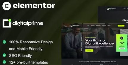 DigitalPrime - Digital Agency Elementor Template Kit