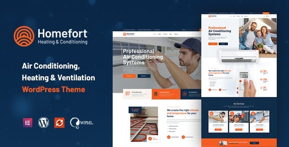 Homefort 1.1.6 – Air Conditioning & Heating WordPress Theme + RTL