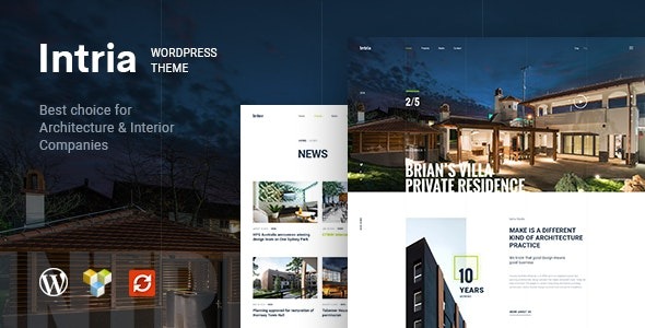 Intria 1.1.0 – Architecture and Interior WordPress Theme
