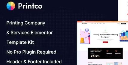 Printco - Printing Company & Services Elementor Template Kit