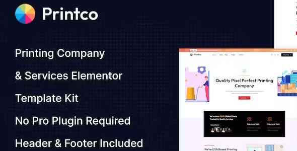Printco - Printing Company & Services Elementor Template Kit