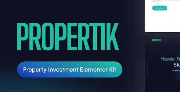 Propertik - Property Investment Elementor Template Kit