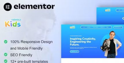 RoboticaKids - Kid Robotic School Elementor Pro Template Kit