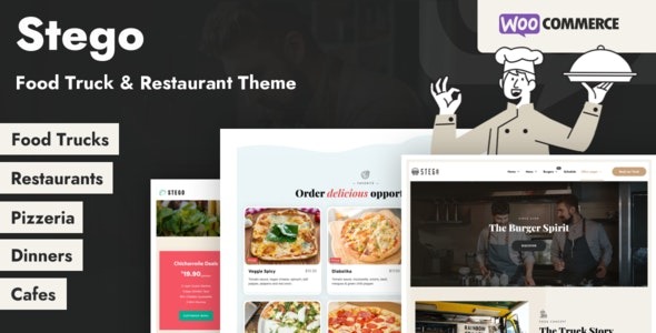 Stego 1.1.1 – Food Truck & Restaurant Theme