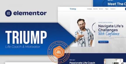 Triump - Life Coach & Motivator Elementor Template Kit