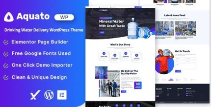 Aquato - Drinking Water Delivery WordPress Theme
