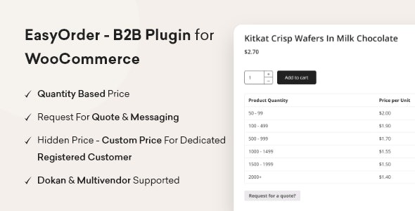EasyOrder 1.0.2 – B2B Plugin for WooCommerce